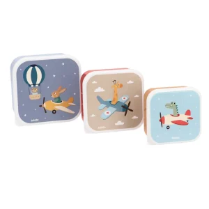 3 Boîtes repas - Avions