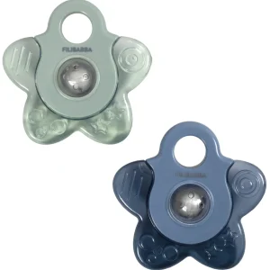 Lot de 2 anneaux de dentition Froid - Bleu/Sauge