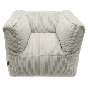 Fauteuil Pouf - Velours Sauge