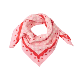 Foulard Amour Fou - Rose/Rouge
