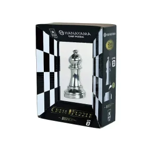 Huzzle Cast Chess Bishop (Fou) – silver