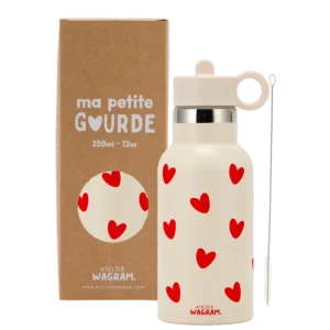 Gourde 350ml - Blanc/Rouge