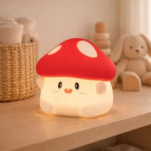 Veilleuse Champignon Rouge